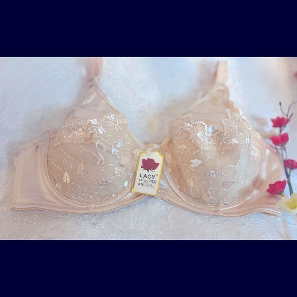 💥Lacy Assorted Embroidery Floral Print Bras 36 D